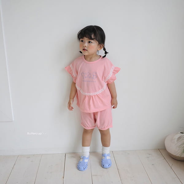 BUTTERCUP - Korean Children Fashion - #Kfashion4kids - Rabbit Round Top Bottom Set - 6