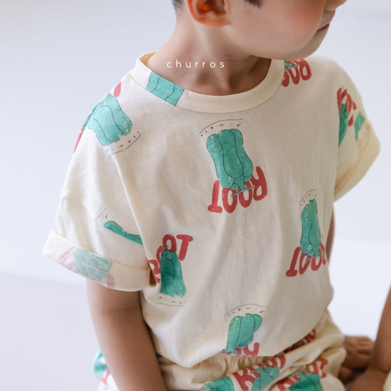 CHURROS - Korean Children Fashion - #Kfashion4kids - Piment Fruit Top Bottom Set - 8