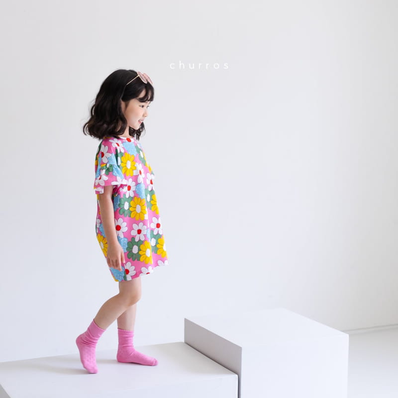 CHURROS - Korean Children Fashion - #Kfashion4kids - Sugar Flower One-piece - 10