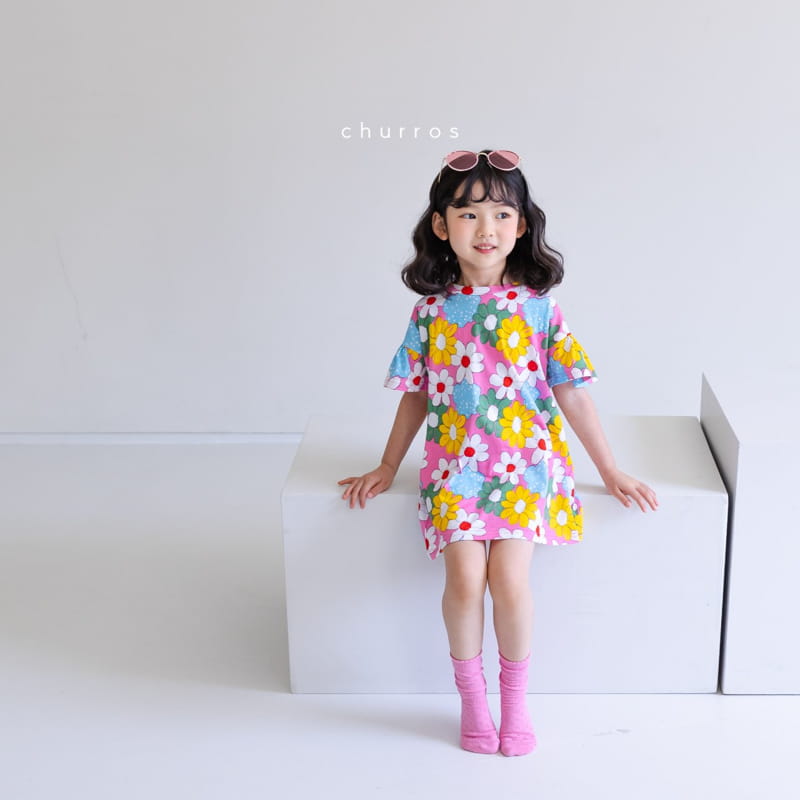 CHURROS - Korean Children Fashion - #Kfashion4kids - Sugar Flower One-piece - 11