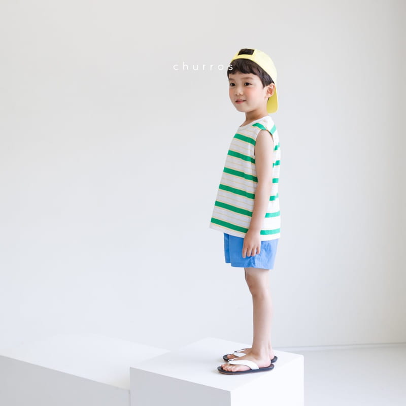 CHURROS - Korean Children Fashion - #Kfashion4kids - Stripes Sleeveless - 4