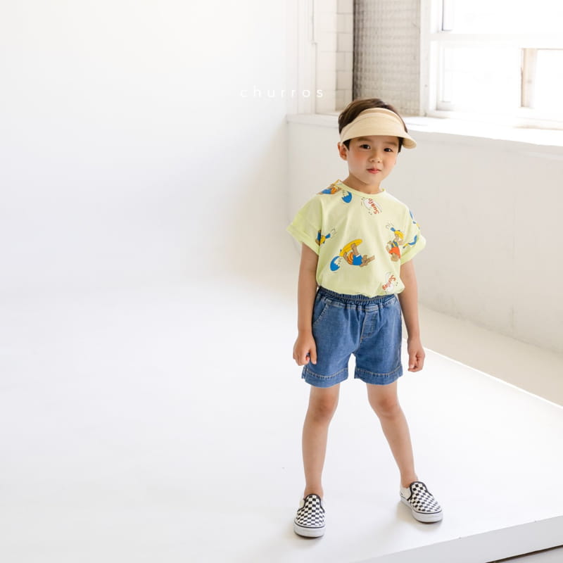 CHURROS - Korean Children Fashion - #Kfashion4kids - Surfing Pattern Tee - 12