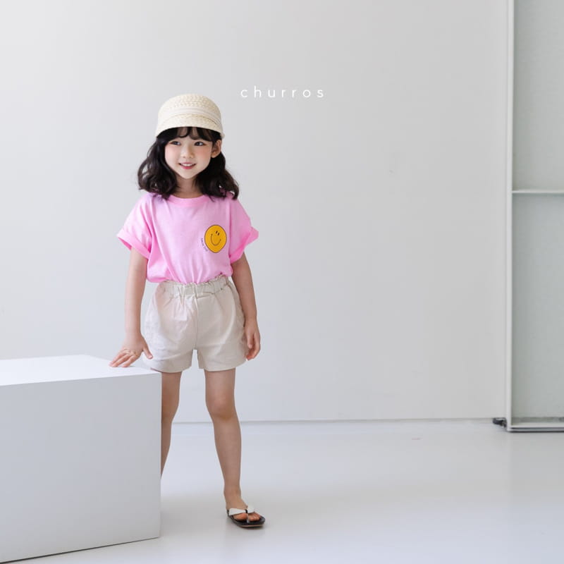 CHURROS - Korean Children Fashion - #Kfashion4kids - Luckey Neon Smile Tee - 7