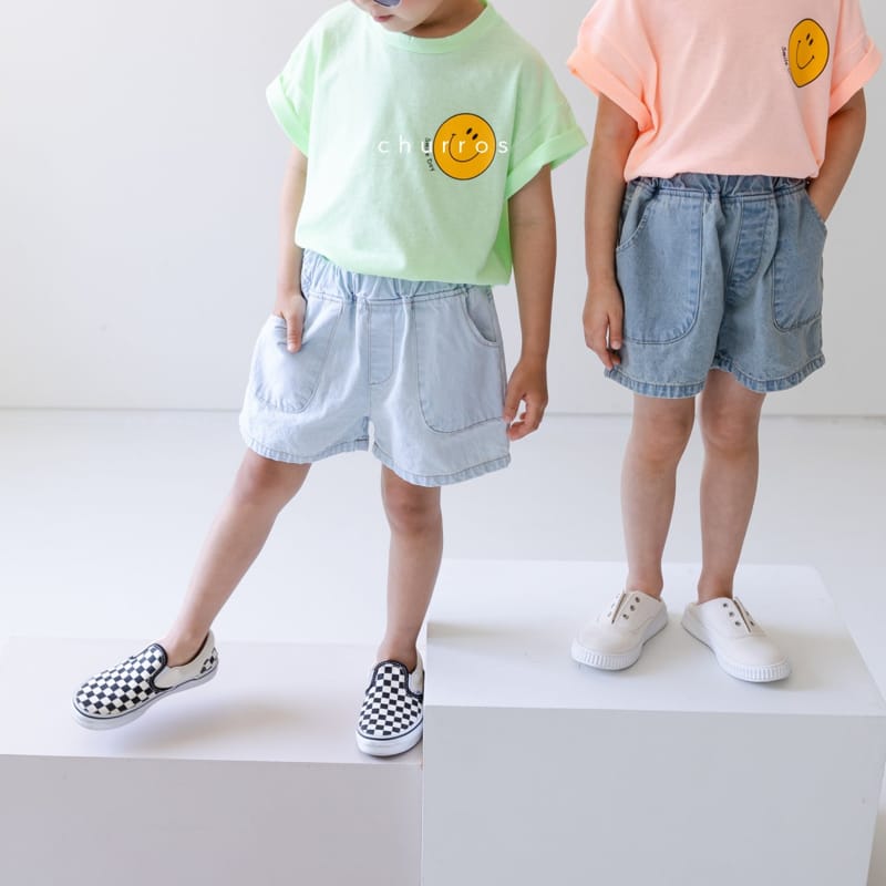 CHURROS - Korean Children Fashion - #Kfashion4kids - Pocket Denim Shorts - 11