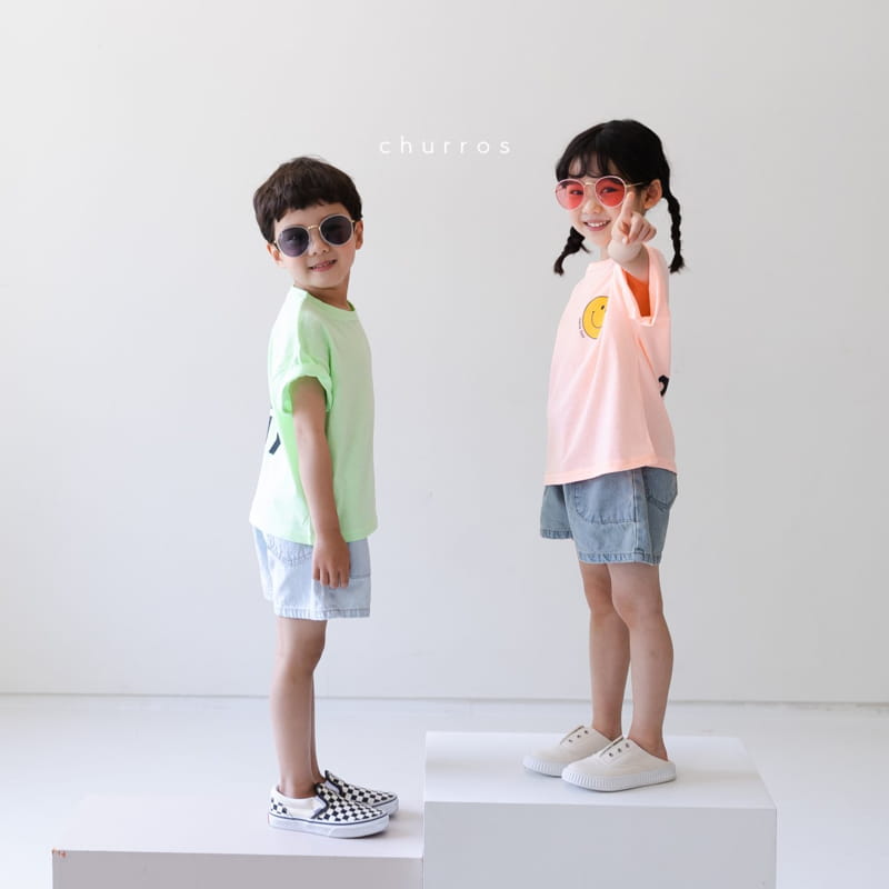 CHURROS - Korean Children Fashion - #Kfashion4kids - Pocket Denim Shorts - 4