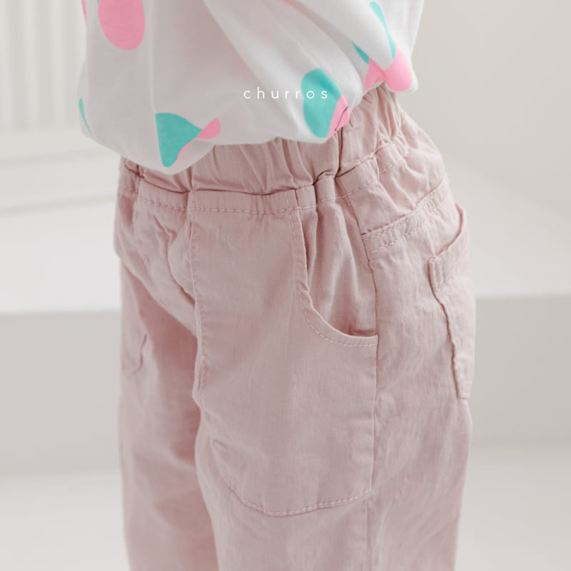 CHURROS - Korean Children Fashion - #Kfashion4kids - Out pocket Span Pants - 11
