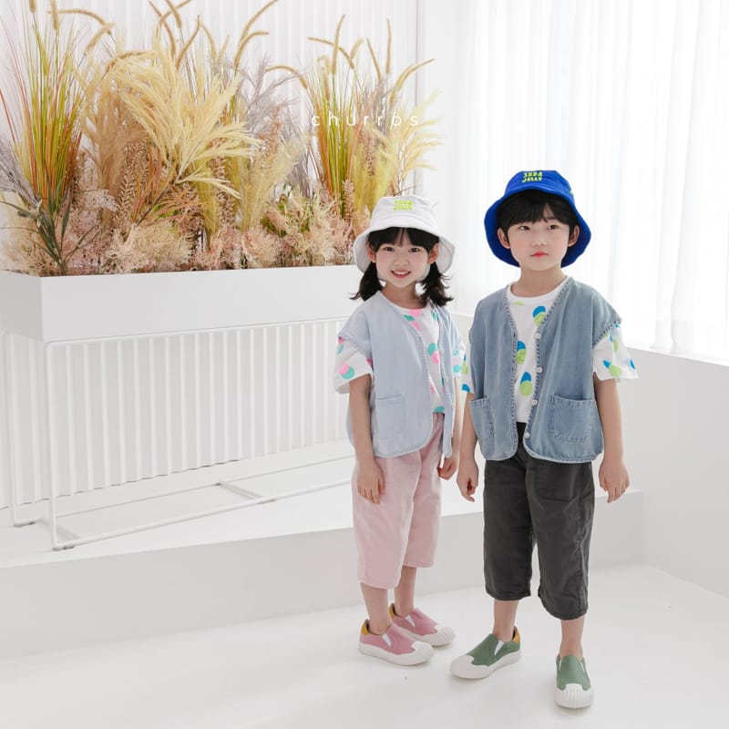 CHURROS - Korean Children Fashion - #Kfashion4kids - Out pocket Span Pants - 9