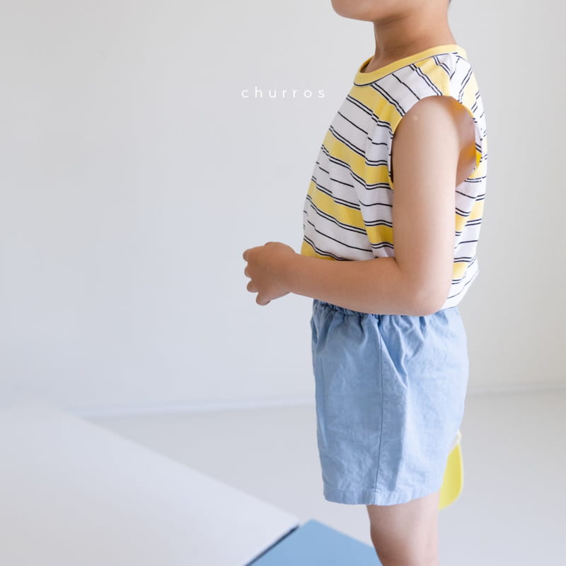 CHURROS - Korean Children Fashion - #Kfashion4kids - Linen Bending Shorts - 10