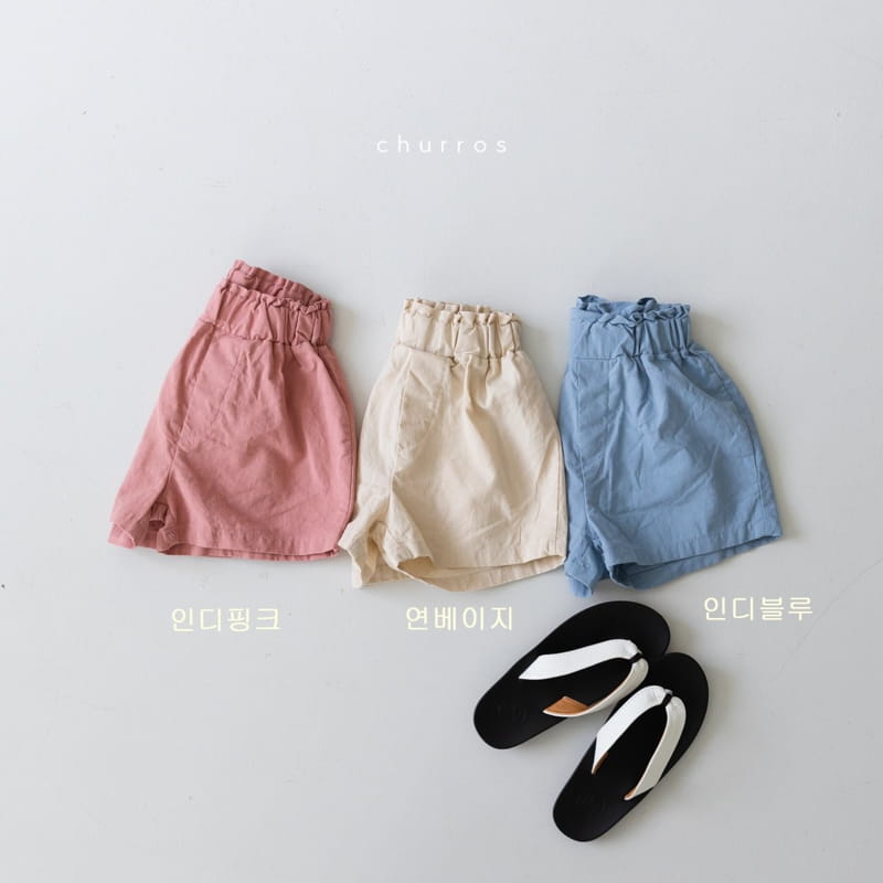 CHURROS - Korean Children Fashion - #Kfashion4kids - Linen Bending Shorts - 2