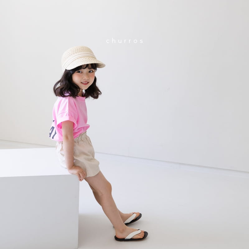 CHURROS - Korean Children Fashion - #Kfashion4kids - Linen Bending Shorts - 6