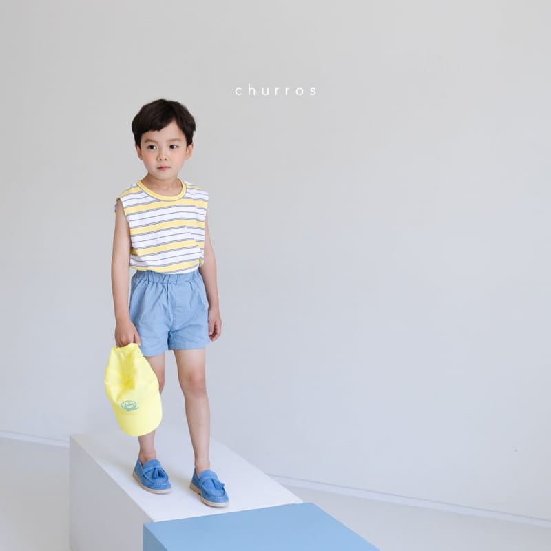 CHURROS - Korean Children Fashion - #Kfashion4kids - Linen Bending Shorts - 7
