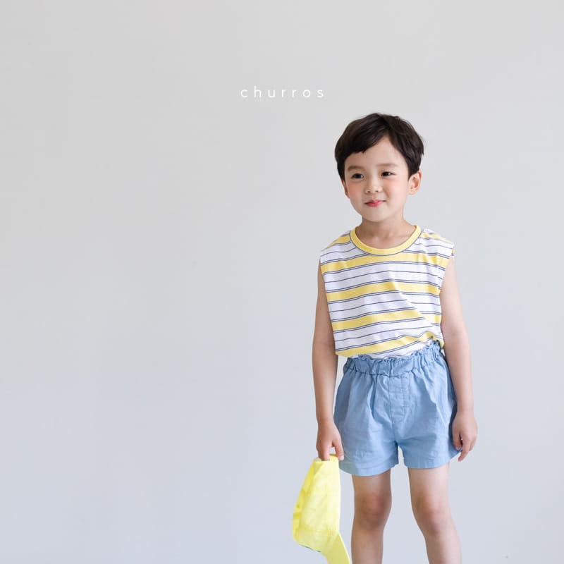 CHURROS - Korean Children Fashion - #Kfashion4kids - Linen Bending Shorts - 8