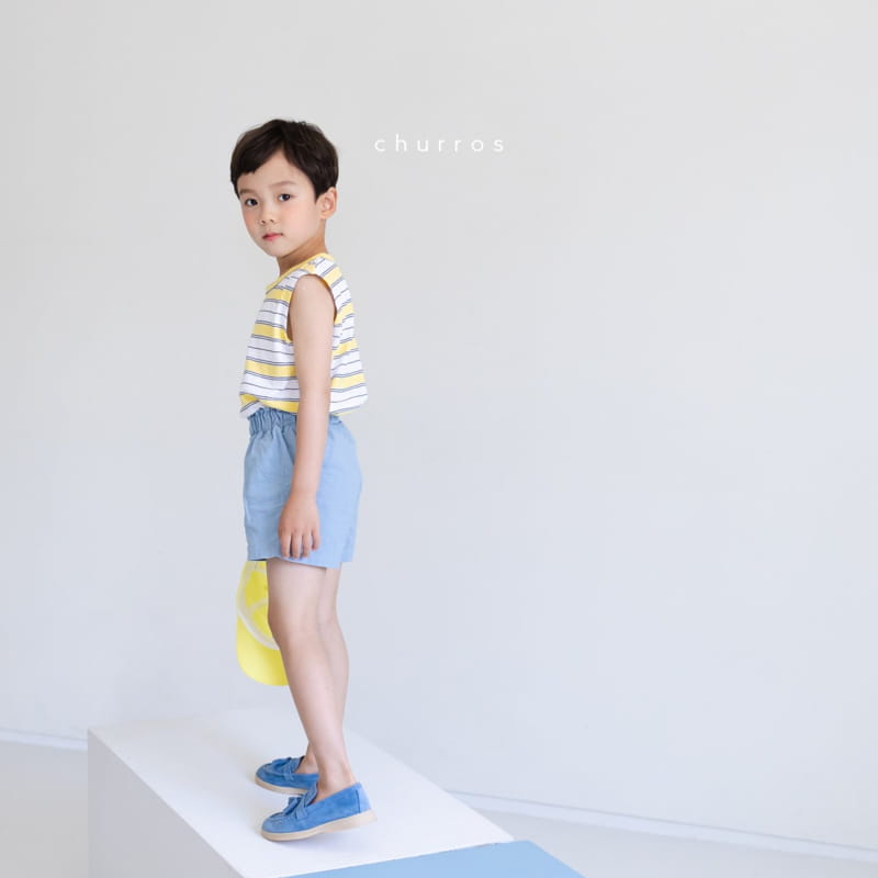 CHURROS - Korean Children Fashion - #Kfashion4kids - Linen Bending Shorts - 9