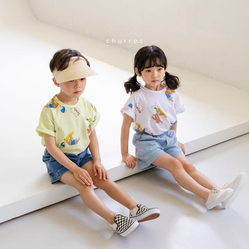 CHURROS - Korean Children Fashion - #Kfashion4kids - Nimo Bending Denim Shorts - 12