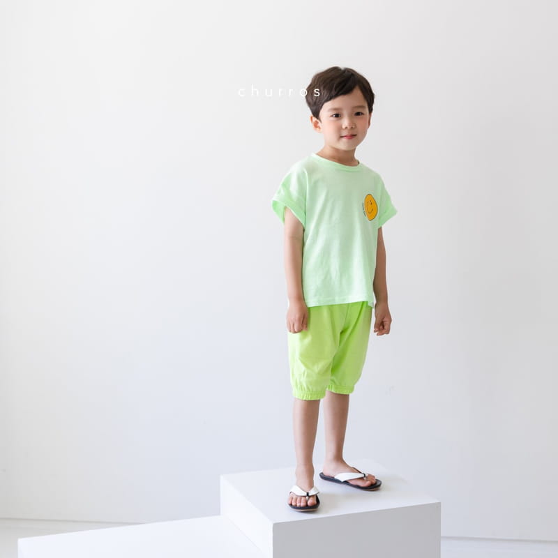 CHURROS - Korean Children Fashion - #Kfashion4kids - Neon Capri Jogger Pants - 10