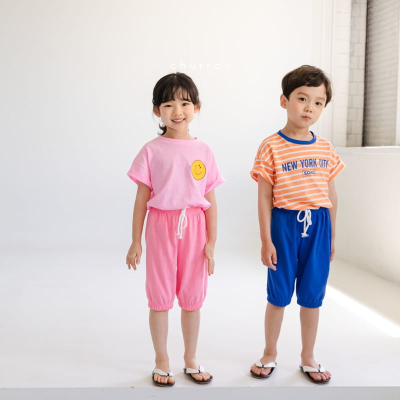 CHURROS - Korean Children Fashion - #Kfashion4kids - Neon Capri Jogger Pants - 12