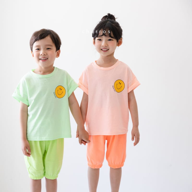 CHURROS - Korean Children Fashion - #Kfashion4kids - Neon Capri Jogger Pants - 5