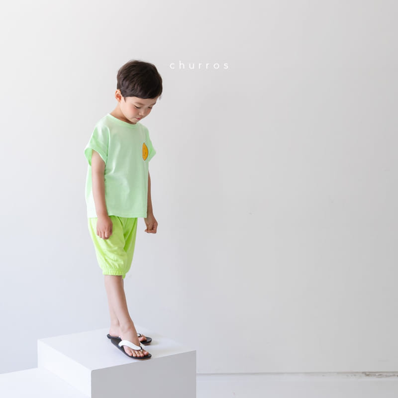 CHURROS - Korean Children Fashion - #Kfashion4kids - Neon Capri Jogger Pants - 9