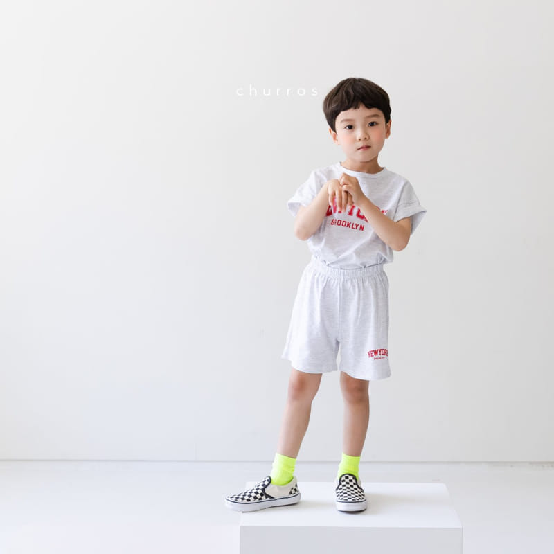 CHURROS - Korean Children Fashion - #Kfashion4kids - New York Top Bottom Set - 10