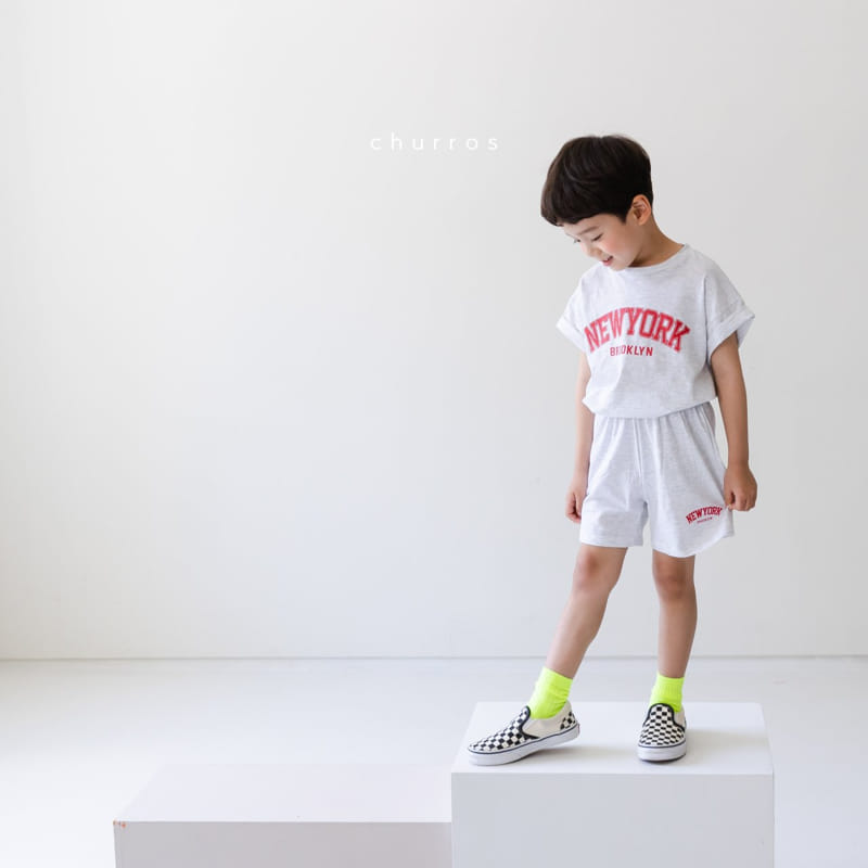 CHURROS - Korean Children Fashion - #Kfashion4kids - New York Top Bottom Set - 5