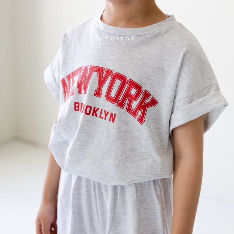 CHURROS - Korean Children Fashion - #Kfashion4kids - New York Top Bottom Set - 7