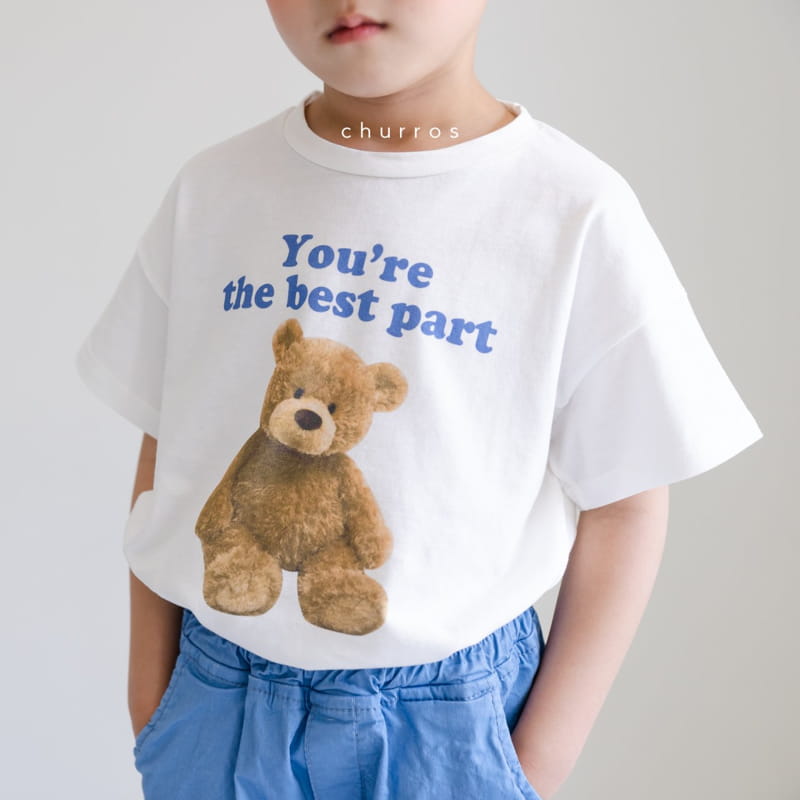 CHURROS - Korean Children Fashion - #Kfashion4kids - Bear Soldier Painting Tee - 12