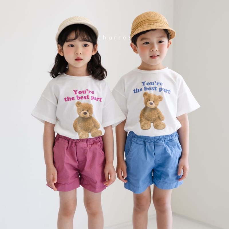 CHURROS - Korean Children Fashion - #Kfashion4kids - Bear Soldier Painting Tee - 2