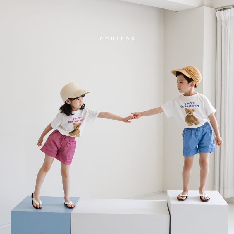 CHURROS - Korean Children Fashion - #Kfashion4kids - Bear Soldier Painting Tee - 5