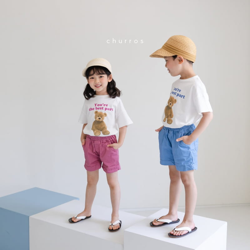 CHURROS - Korean Children Fashion - #Kfashion4kids - Bear Soldier Painting Tee - 9
