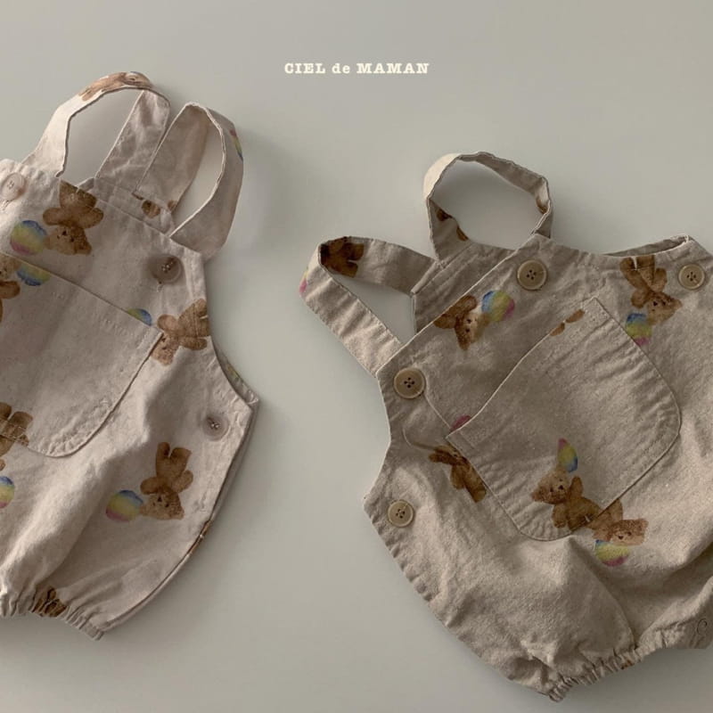 CIEL DE MAMAN - Korean Children Fashion - #Kfashion4kids - Bear Dungarees - 10