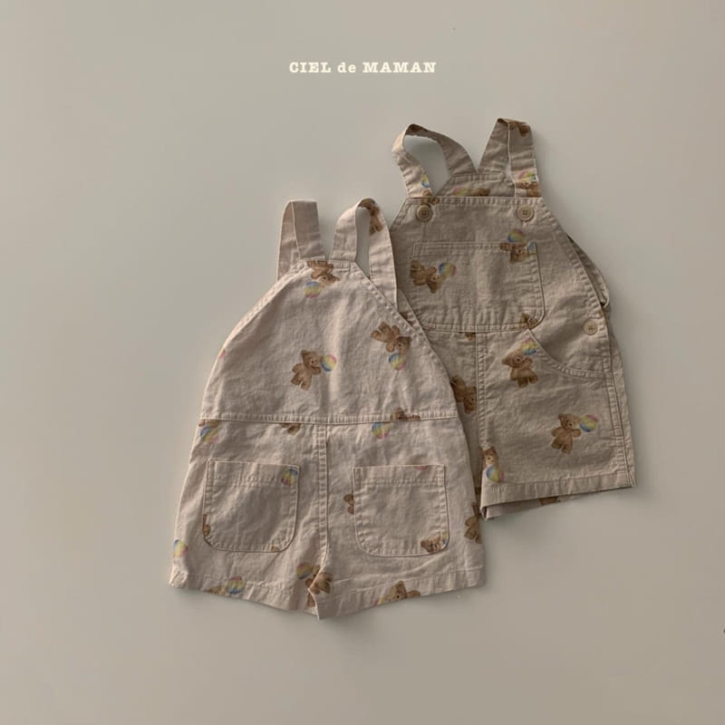 CIEL DE MAMAN - Korean Children Fashion - #Kfashion4kids - Bear Dungarees - 12