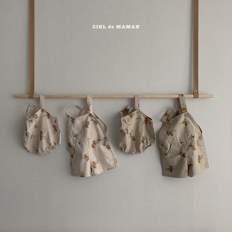 CIEL DE MAMAN - Korean Children Fashion - #Kfashion4kids - Bear Dungarees - 3