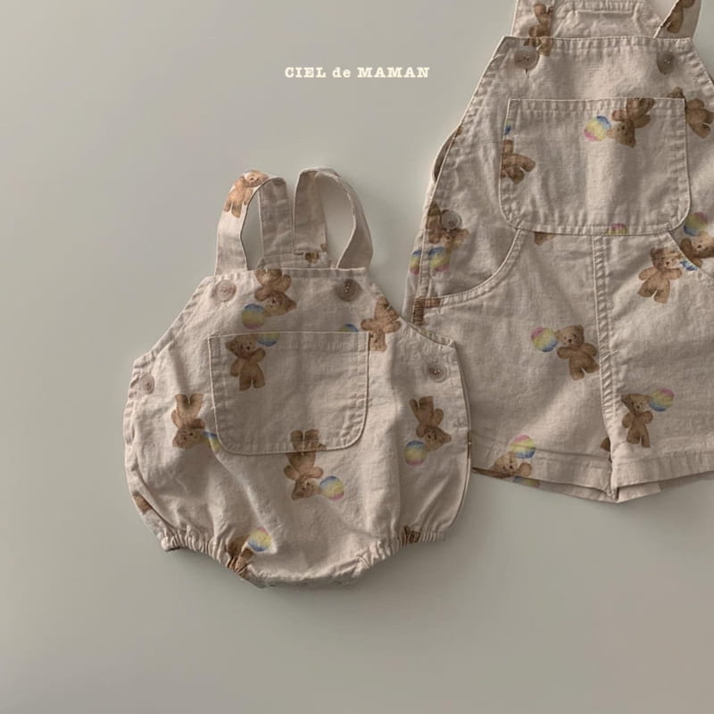 CIEL DE MAMAN - Korean Children Fashion - #Kfashion4kids - Bear Dungarees - 7