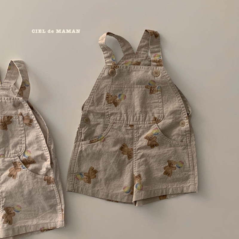 CIEL DE MAMAN - Korean Children Fashion - #Kfashion4kids - Bear Dungarees - 9