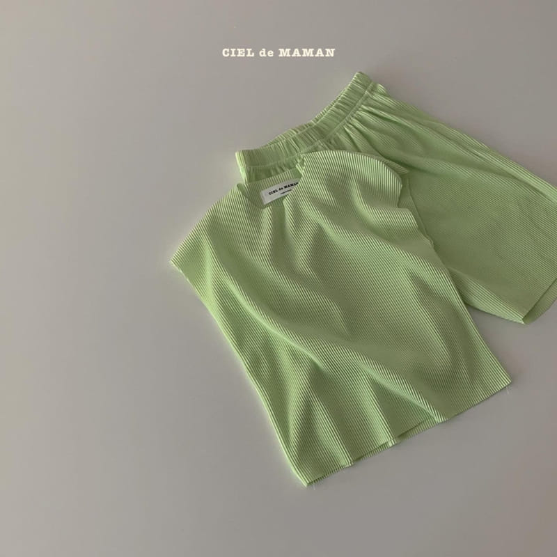 CIEL DE MAMAN - Korean Children Fashion - #Kfashion4kids - Mom Color Pleats Top Bottom Set - 12