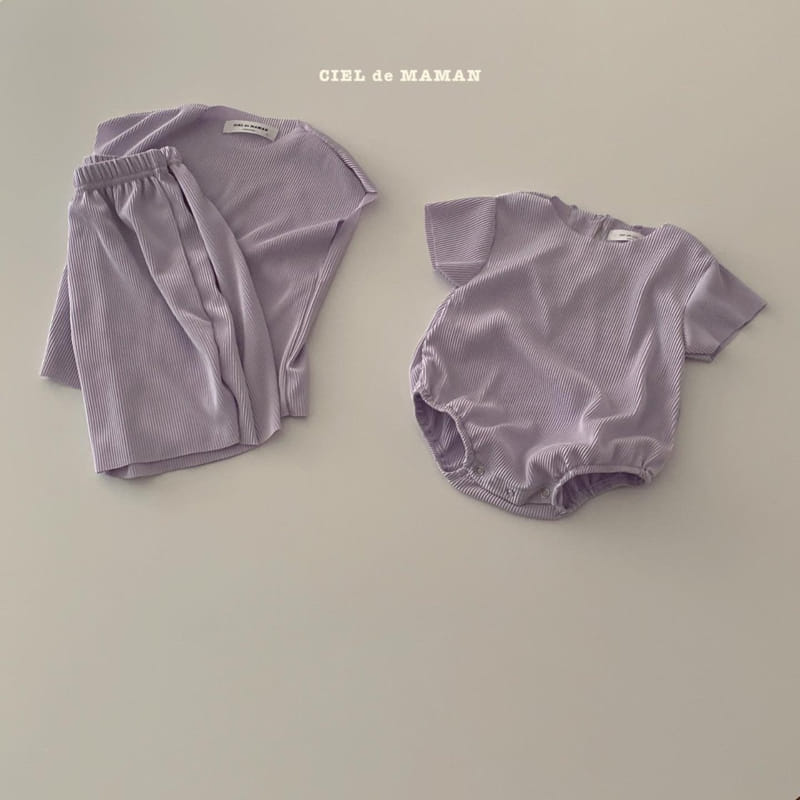 CIEL DE MAMAN - Korean Children Fashion - #Kfashion4kids - Color Pleats Top Bottom Set - 10