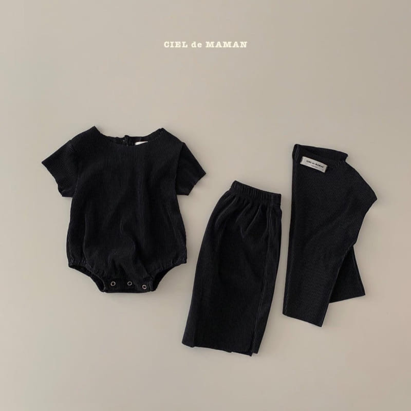 CIEL DE MAMAN - Korean Children Fashion - #Kfashion4kids - Color Pleats Top Bottom Set - 6