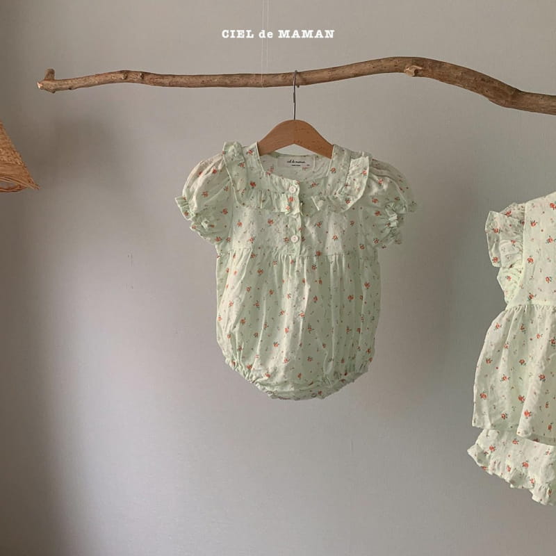 CIEL DE MAMAN - Korean Children Fashion - #Kfashion4kids - Flower Top Bottom Set - 3