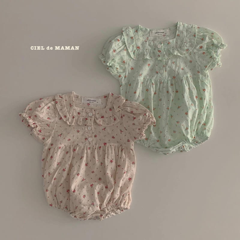 CIEL DE MAMAN - Korean Children Fashion - #Kfashion4kids - Flower Top Bottom Set - 6