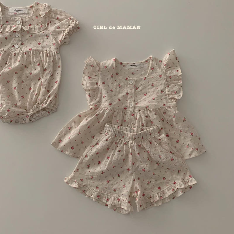 CIEL DE MAMAN - Korean Children Fashion - #Kfashion4kids - Flower Bodysuit - 11