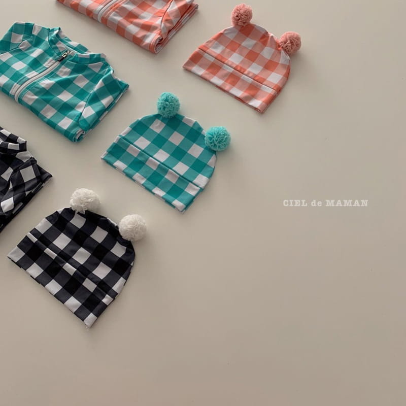 CIEL DE MAMAN - Korean Children Fashion - #Kfashion4kids - Check Swimwear - 10