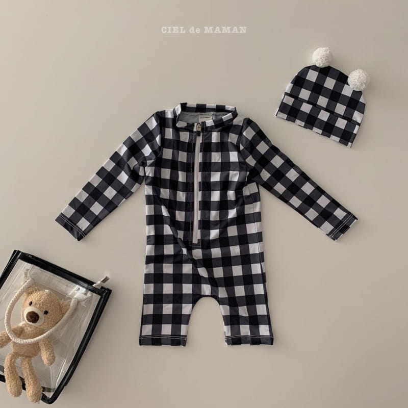 CIEL DE MAMAN - Korean Children Fashion - #Kfashion4kids - Check Swimwear - 6