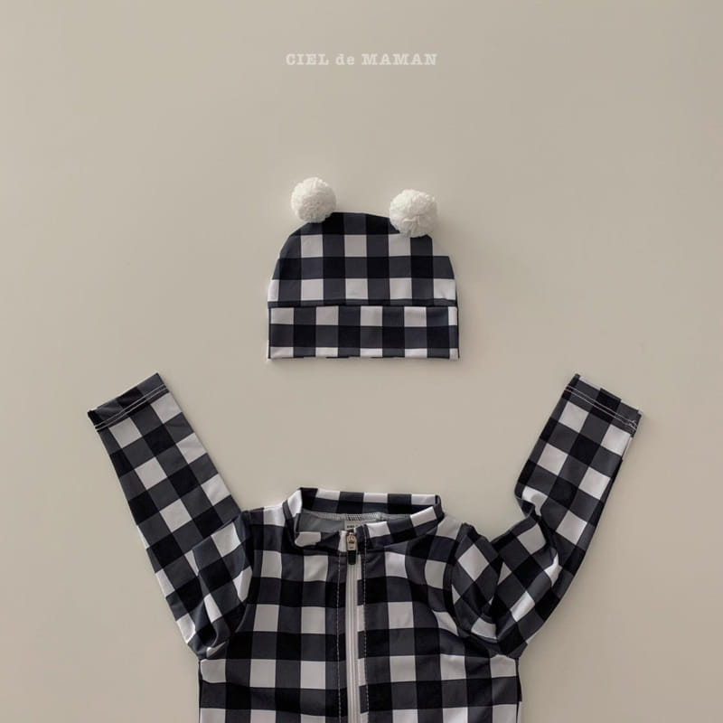 CIEL DE MAMAN - Korean Children Fashion - #Kfashion4kids - Check Swimwear - 7