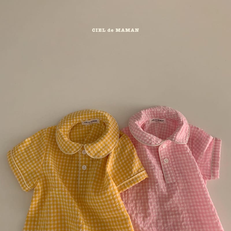 CIEL DE MAMAN - Korean Children Fashion - #Kfashion4kids - Bebe Check Pajamas - 11