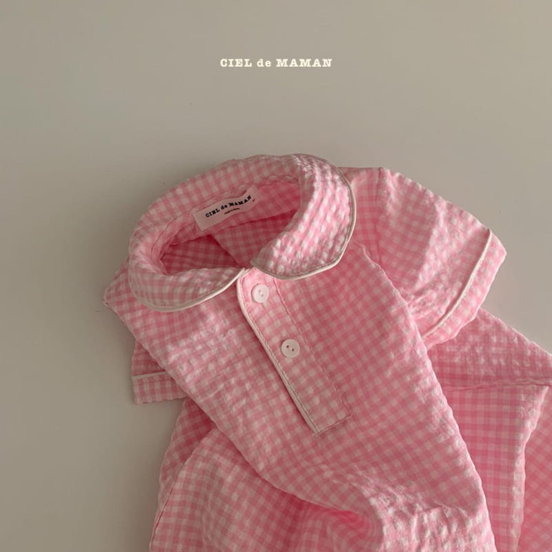 CIEL DE MAMAN - Korean Children Fashion - #Kfashion4kids - Bebe Check Pajamas - 6