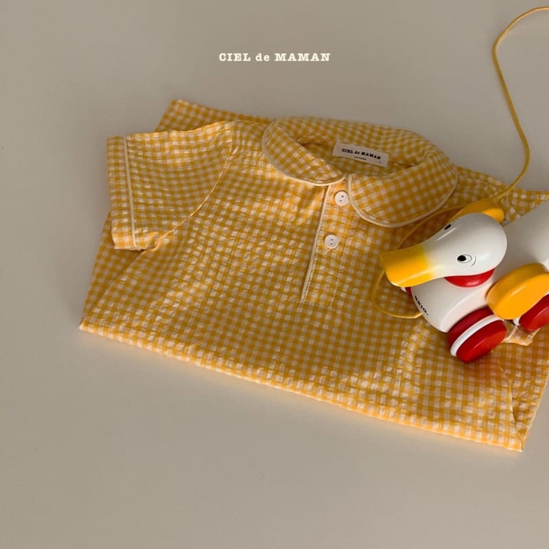CIEL DE MAMAN - Korean Children Fashion - #Kfashion4kids - Bebe Check Pajamas - 8