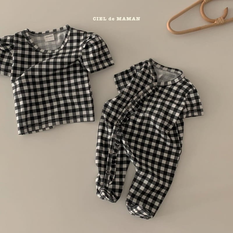 CIEL DE MAMAN - Korean Children Fashion - #Kfashion4kids - Check Princess Tee - 3