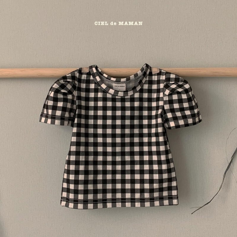 CIEL DE MAMAN - Korean Children Fashion - #Kfashion4kids - Check Princess Tee - 4