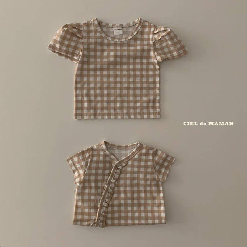 CIEL DE MAMAN - Korean Children Fashion - #Kfashion4kids - Check Princess Tee - 5