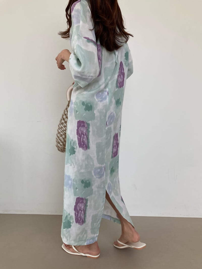COCOJNISSI - Korean Children Fashion - #Kfashion4kids - Borde Paint String Long One-piece - 2